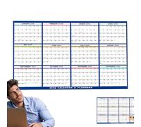 Calendario da parete cancellabile a secco, 12 , calendario annuale da parete | Set di lavagne magnetiche cancellabili a secco per frigorifero, parete, frigorifero, pianificazione mensile