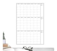 Calendario da parete cancellabile a secco | Pianificatore da parete con date illimitate - Area note e lista di compiti 121,9 x 81,3 cm per la casa obiettivi Gestione del progetto studente