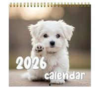 Calendario Da Parete Cani 2026 | Calendario Planner per la Parete - Ad Anelli Agenda Annuale 2026 Planificatore Mensile Per Famiglia Amici Donne Insegnanti Casa Interno Scrivania Scuola Ufficio