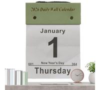 Calendario da Parete con 365 Giorni | Organizzazione Giornaliera con Carta Spessa - Calendario Da Parete 2026 Con Pagine Per 365 Giorni,per Aula Sala da Pranzo Dormitorio Soggiorno Studio Studenti Bam