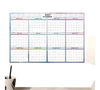 Calendario da parete con anno 12 , verticale/orizzontale | Calendario 2027 double face cancellabile a secco per tutto l'anno, per appartamento, dormitorio, lavoro, palestra, università