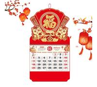 Calendario da parete con anno del cavallo, planner annuale per Capodanno, per artisti, studenti, insegnanti, casa, scuola, ufficio, soggiorno, camera da , studio, ristorante, officina