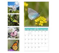 Calendario da Parete con Farfalle 2027 Planner Per Orari Di Lavoro Con | Calendario Annuale di 12 Per Pianificazione, Programmazione E Organizzazione Di Ufficio, Scuola E Aula