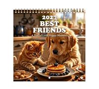 Calendario Da Parete Con Gatti 2027 - Planner Con Design A Forma Di Animali