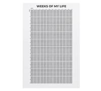Calendario da parete con stampe settimanali - Weeks Of My Life - Week Of My Life Citazioni motivazionali ti aiutano a piani e ti incoraggiano a lavorare sodo per raggiungere i tuoi obiettivi