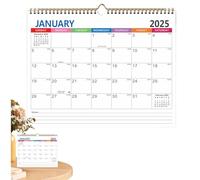 Calendario da parete dal 2025 al 2026, da gennaio 2025 a giugno 2026, calendario mensile da parete dal 2025 al 2026, calendario mensile da parete a con delle cose da e note per le
