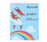Calendario da Parete Divertente 2026 | Agenda per Appuntamenti 2026 da Parete - Accessorio Decorativo Con Frasi Ispirazionali Quotidiane Per Lei Ambienti Casa Ufficio