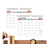 Calendario da parete famiglia 2025-2026 | Grande calendario di 18 mesi con colonne di appuntamenti, carta premium spessa, visualizzazione mensile chiara, ideale per genitori, studenti e professionisti