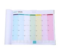 Calendario da Parete Grande 2026.1-2027.6 Formato Jumbo Carta e Metallo | Design Verticale Elegante, Superficie Scrivibile, Fori Preforati per Facile Montaggio, per Ufficio e Casa
