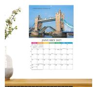 Calendario da parete grande, formato A4, 13 , a , decorazione | Calendario da parete per ufficio per abitudini, salute, studio mentale, scuola, compiti, pulizia della casa, esercizi