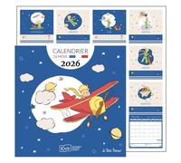 Calendario da parete Kiub Il Piccolo Principe in aereo 30x30cm 16 mesi (2025-...