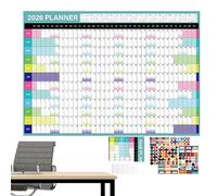 Calendario da Parete - Layout verticale in 365 giorni, Carta da 150 G, Organizzatore Di Pianificazione Mensile A Griglia, Display Di Monitoraggio Data | Riferimento Pedagogico In Classe, Planificatio