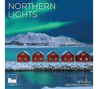 Calendario da parete luglio 2025 - dicembre 2026, 18 mesi, 30,5 x 61 cm, aperto, calendario da viaggio 2026, carta spessa e robusta per organizzare e pianificare | Pacific Waters Press (aurora
