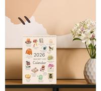 Calendario da Parete Mensile - 2026 Lista Dei Desideri Decorazione Casa | Calendario Da Parete E Scrivania In Carta Spessa | Per Appunti Vacanze Cose Da Compleanno Ufficio Soggiorno