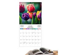 Calendario da parete mensile - Calendario d'arte con illustrazioni di scene mensili,Organizzatore divertente e per casa, ufficio, scuola, famiglia, insegnanti
