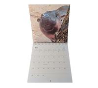 Calendario Da Parete Mensile | Calendario Mese Da Muro | Planner Gestione Agenda Con Illustrazioni Animali Per Ragazzi Adulti Camera Studio Ufficio | 2026