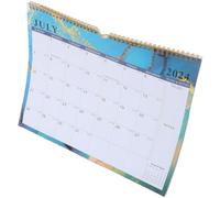Calendario da Parete Mensile Inglese Luglio 2024 Dicembre 2025 | Carta e Ferro, Struttura Semplice e Pratica, per Casa e Ufficio, Aiuta a Evitare Confusione Temporale