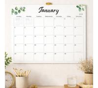 Calendario da parete mensile minimalista 2026-2027, 1 pezzo grande planner da scrivania e da parete con layout pulito, organizer per ufficio domestico per programmazione e pianificazione, decorazione 