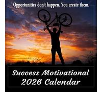 Calendario da parete motivazionale per il successo 2022, potenti citazioni ispiratrici per il successo nella vita e negli affari, grandi foto a colori da 30,5 x 30,5 cm
