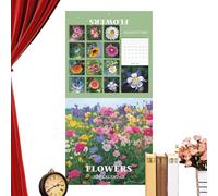 Calendario da Parete Natura 2026 - Calendario Planner Mensile con Tema Fiori,Agenda 12 Mesi per Artisti Studenti Amanti della Natura per Soggiorno Ufficio Aula Camera
