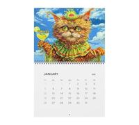 Calendario da Parete per Gatti 2026,con Planner Mensile a Grandi - Calendario Da Parete Gatto Divertente 2026,Per Casa, Ufficio, Scuola, Dormitorio E Per La Pianificazione Familiare E Accademica