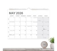 Calendario da parete per gli anni 2026-2027, grandi a righe per la gestione del personale | Calendario da parete da 18 da gennaio 2026 a giugno 2027 | Per organizzare elenchi di