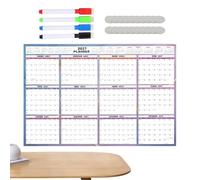Calendario da Parete Pianificatore Mensile E Annuale Cancellabile 12