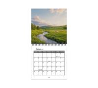 Calendario da parete, planner mensile annuale, appuntamenti con, paesaggi | Calendario compatto da appendere, per aula, scuola, lavoro, appartamento, camera da letto, cucina, casa, facile da usare