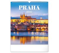 Calendario da parete Praga 2025, 30 × 34 cm