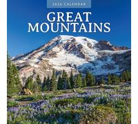 Calendario da parete quadrato 2026 con grandi montagne Red Robin Publishing