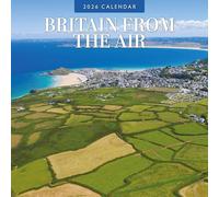 Calendario da parete quadrato 2026 con scritta "Britain from the Air" (lingua italiana non garantita) Red Robin Publishing