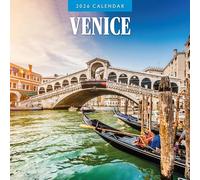 Calendario da parete quadrato 2026 Venezia Red Robin Publishing