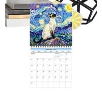 Calendario Da Parete Sul Tema Di Cat Starlight - Spessore Divertente E | Calendario Da Parete 2027, Calendario A Tema Del Gatto Da Gennaio A Dicembre Per Casa, Ufficio, Dormitorio, Apparte