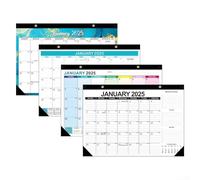 Calendario da scrivania 18 mesi 2025, da luglio 2025 a dicembre 2026, per uso personale e professionale, per casa, scuola e ufficio, con date grandi (multicolore)