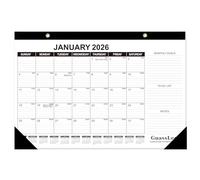 Calendario da scrivania 2022-2023, calendario da tavolo accademico da 18 mesi, combinato, 43,2 x 29,2 cm, luglio 2022-dicembre 2023, con protezione angolare