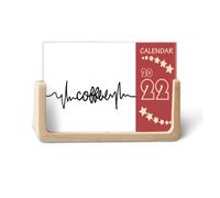 Calendario da scrivania 2022 con citazione di caffè Art Deco Fashion Planner 12 mesi