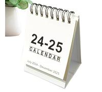 Calendario da scrivania 2024-2025, in piedi per la pianificazione giornaliera, calendario da scrivania compatto da luglio 2024 a dicembre 2025, ideale per scuola, casa, meditazioni, organizer