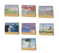 Calendario Da Scrivania 2025 Con Blocco Note E Spazio Per Obiettivi Mensili