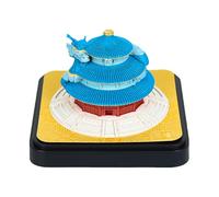 Calendario da scrivania 2026, blocco note 3D, calendario 3D a strappo, blocco note settimanale creativo, calendario a tempi, sculture di carta per note adesive, regali di Natale fai da te (Tempio del