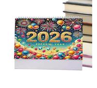 Calendario Da Scrivania 2026 Con Arte Preziosa | Calendario Mensile 12 Per Pianificazione Decorazione | Decorazione Desktop Per Scuola Casa Ufficio | Accessorio Per Aula E Camera Studenti