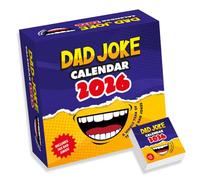 Calendario da scrivania 2026 con scritta "Dad Jokes Jokes Funny Daily Joke Gift for him Birthday", divertente e umoristico a strappo, con supporto UK (2026)
