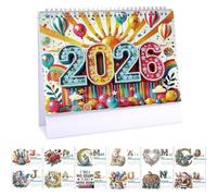 Calendario Da Scrivania - 2026 Gem Art Tabletop Planner | Organizzatore Mensile Jan A Dec | Calendario Decorativo In Pianificazione Delle Incontri Di Coordinamento Del Team