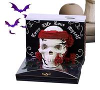 Calendario Da Scrivania 2026 - Memo 3D Strappo Teschio Halloween Calendario Programmazione | Programmazione Agenda, Decorazione Scrivania per Camera Letto Scaffale,Ricordi Eventi Appuntamenti