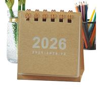 Calendario da scrivania 2026, mini calendario da scrivania 2026, 12 , da gennaio a dicembre, pianificazione giornaliera della carta, pianificazione annuale, forniture per ufficio, scuola, aula