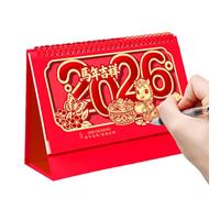 Calendario da scrivania 2026, planner mensile per l'anno del cavallo, planner da scrivania, per casa, ufficio, studio, soggiorno, camera da , tavolo, libreria, cinese, Capodanno, famiglia