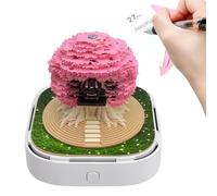 Calendario da scrivania 3D 2026, 3D Casa sull'albero Scultura Calendario da tavolo 2026 | Planner decorativo per appunti per compleanni scaffali per inaugurazione della casa adulti studenti