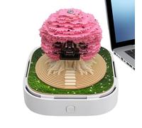 Calendario da scrivania 3D 2026 | Calendario da tavolo in 3D per casa sull'albero Scultura in carta 2026, Planner decorativo per appunti per compleanni scaffali per inaugurazione della casa