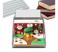 Calendario Da Scrivania 3D 2026 - Carta 8,8x8,8x5,2cm Blocco Note Agenda Organizer | Planner Natalizio Tridimensionale Con Copertina Per Programmazione Giornaliera, Scadenziario, Monitoraggio Delle Fa