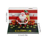 Calendario da scrivania 3D 2026 | Decorazione creativa 3D di Babbo Natale per scrivania - Blocco note e note adesive artistiche, per la casa asilo camera da appartamento ufficio scuola viaggio