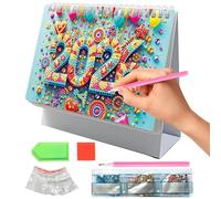 Calendario Da Scrivania Arte Con Gemme 2026 - Planner Mensile Da Gennaio 2026 A Dicembre | Organizzatore Personale Di Compiti E Gestione Del Come Per